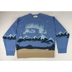 Critic Long Sleeve Knit Sweater Adult Large Mountains